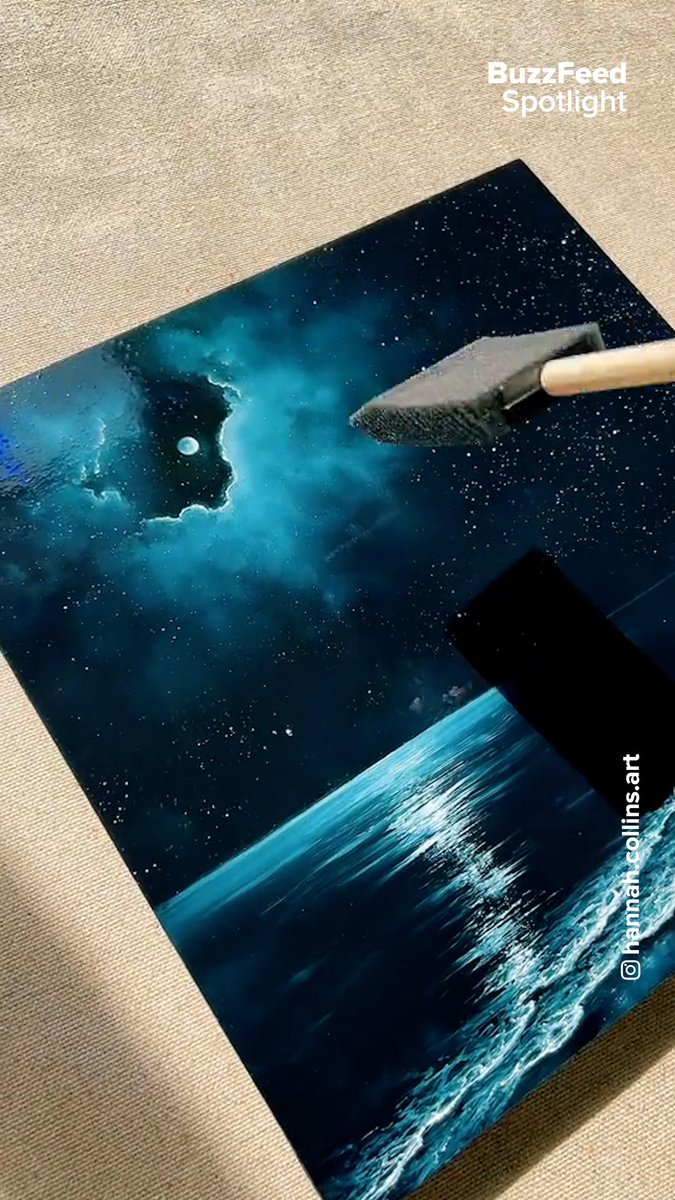watch this painting go from blurry to 4k