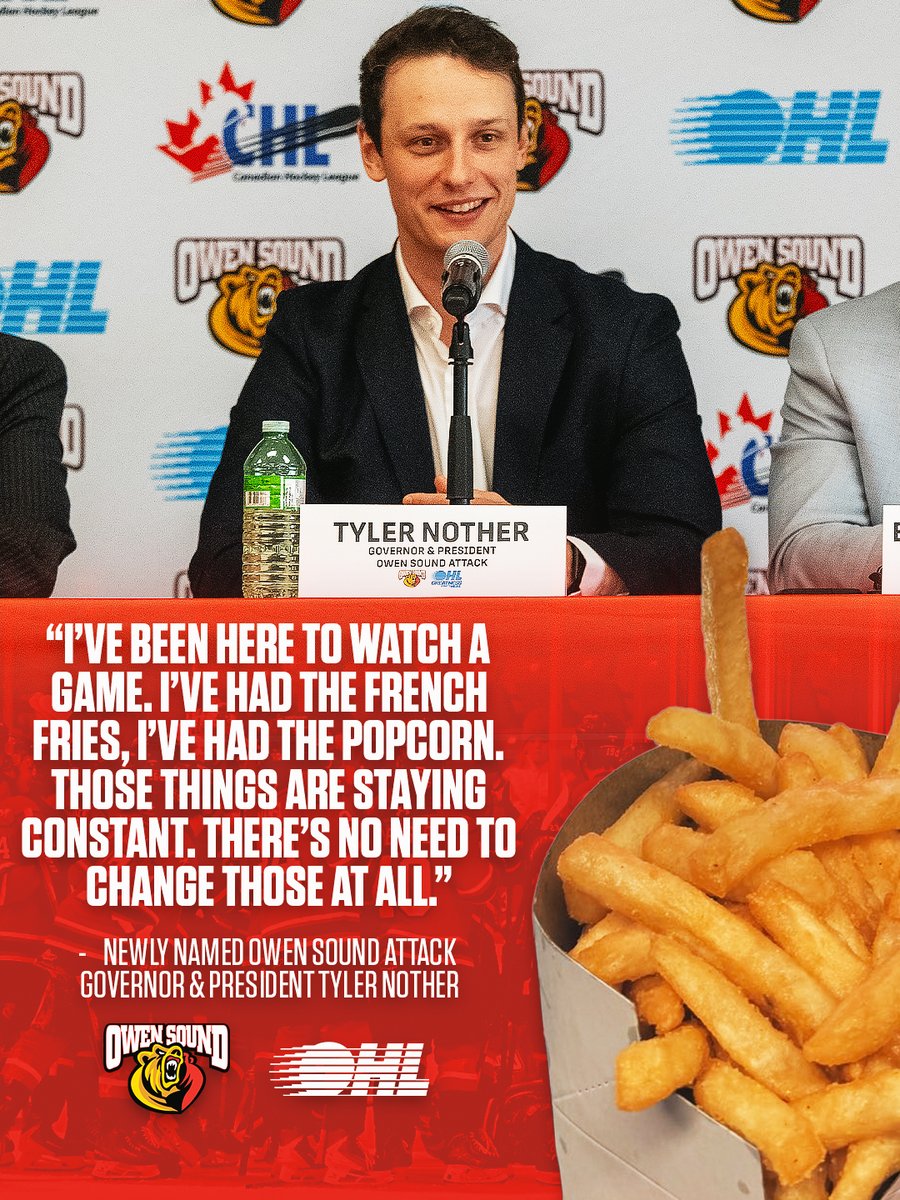 The legendary Bayshore French Fries are staying 🍟 Owen Sound Attack Governor &amp; President Tyler Nother spoke on his experience and insights he's looking to bring to the Scenic City. DETAILS 🗞️: