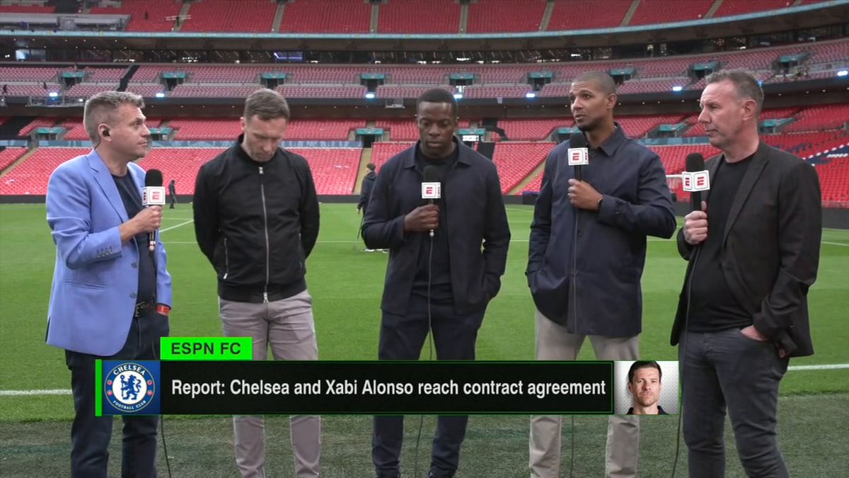 The FC crew reacts to Xabi Alonso taking the Chelsea job from the pitch at Wembley 👇