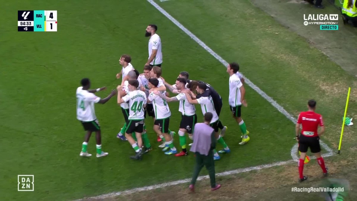 14 AÑOS DESPUÉS... EL REAL CLUB RACING DE SANTANDER ES DE PRIMERA 🥹💚 La espera tuvo premio para uno de los fundadores de LALIGA 👏🏼😭 #LALIGAenDAZN ⚽️