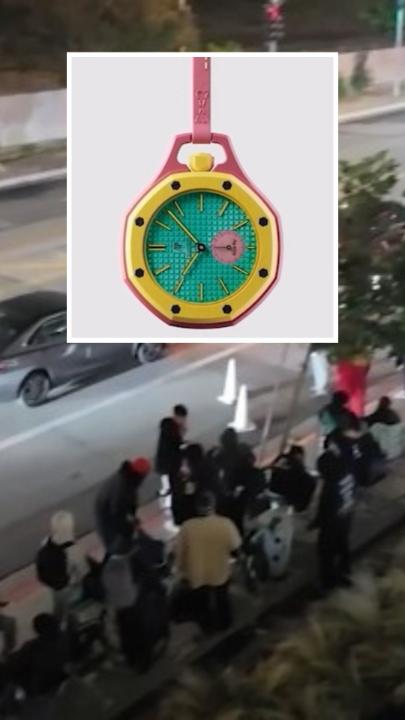 Audemars Piguet makes watches that cost $50,000. Swatch makes watches that cost $50. They made one together and hundreds of people slept outside a mall for it. How long would you actually wait?