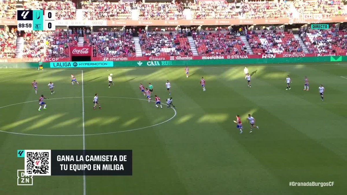 LOCURAAAA del Burgos CF en el 90+1 🤯🔥 Gol de David González para ganar en casa del Granada CF y colocarse con los mismos puntos que el sexto a falta de dos jornadas ⚔️📈 #LALIGAHYPERMOTION