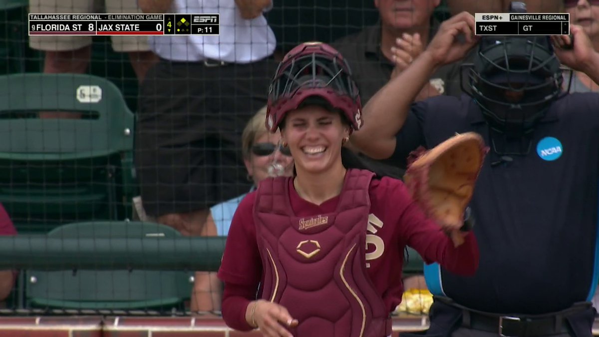 All-out effort on this catch 🔥 Florida State Softball 🥎