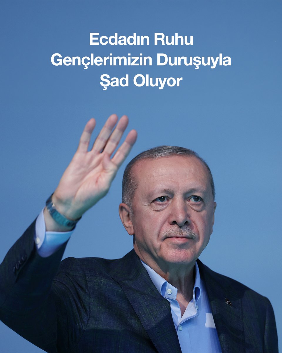 Alparslan’dan Kılıçarslan’a, Fatih’ten Yavuz’a, Selahaddin-i Eyyübi’den Abdülhamid Han’a cümle ecdadımızın aziz ruhları, gençlerimizin dik duruşuyla, ümit saçan aydınlığıyla inşallah şad oluyor, yâd oluyor.