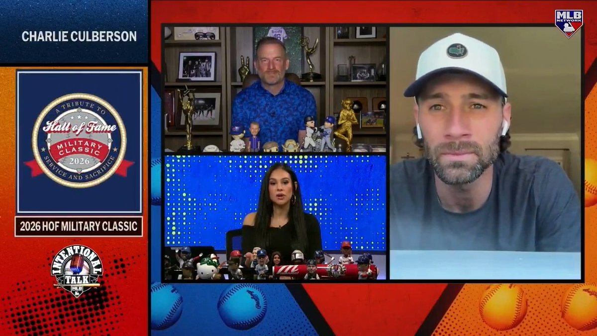 "To be able to honor them... I'm not sure if there's any other way for me to get into Cooperstown." 😂 Charlie Culberson will be playing in the National Baseball Hall of Fame and Museum ⚾ Military Classic next Saturday!