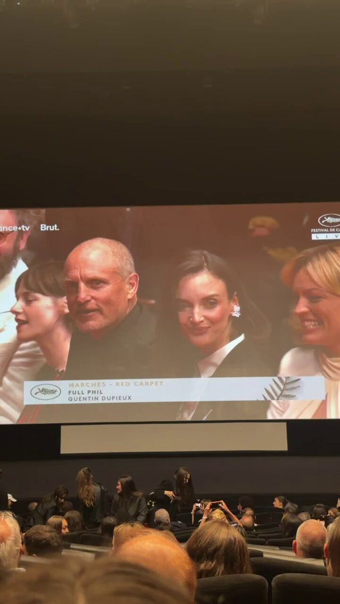 #KristenStewart, #WoodyHarrelson, #EmmaMackey and the cast of “Full Phil” have arrived to the film’s worldwide premiere at #Cannes.