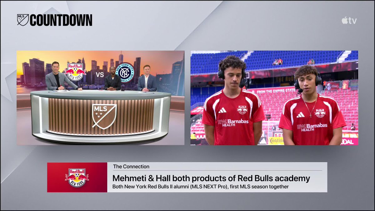 .Red Bull New York homegrown stars Adri Mehmeti and Julian Hall join MLS Countdown to discuss the Hudson River Derby. 📺 Tap in to MLS Countdown now: