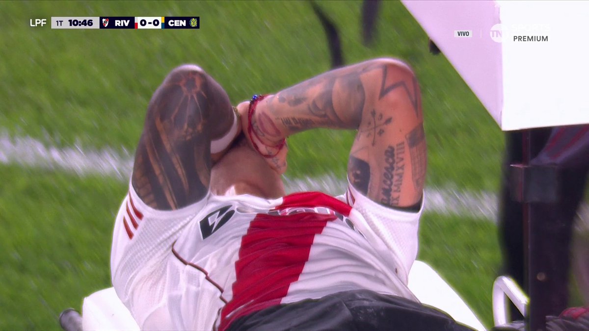 "Driussi": Porque salió lesionado del partido de River contra Rosario Central