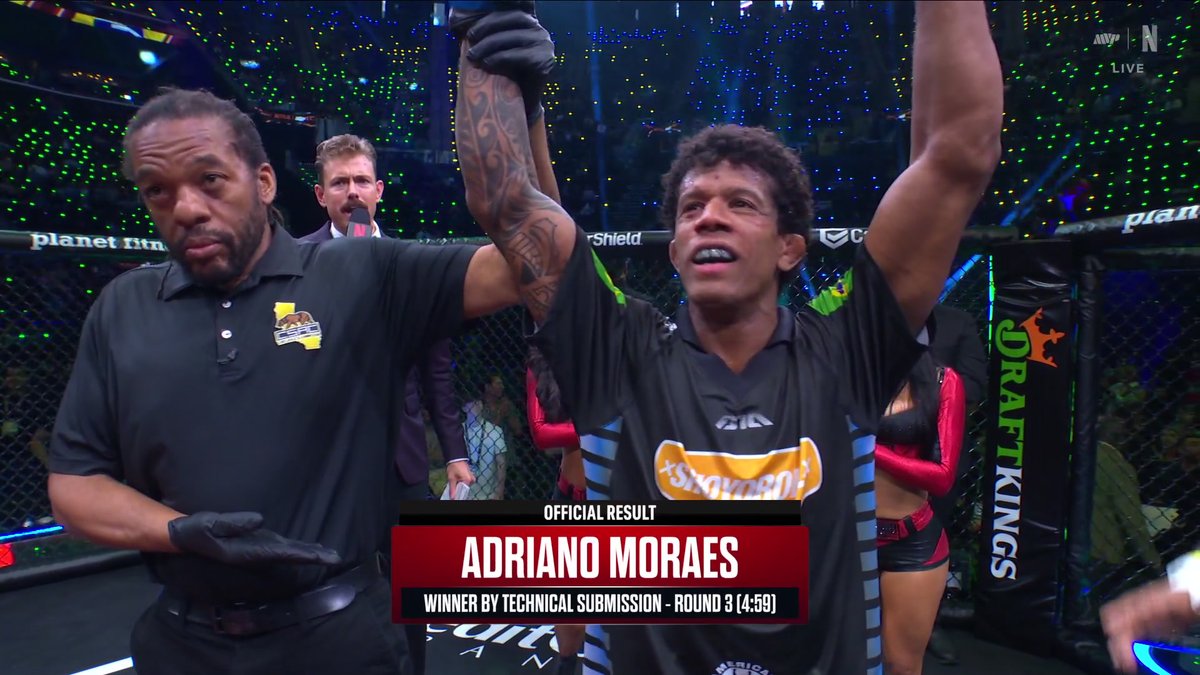 ADRIANO MORAES DEFEATS PHUMI NKUTA VIA TECHNICAL SUBMISSION!!! #RouseyCarano LIVE tonight on Netflix 9 PM ET | 6 PM PT