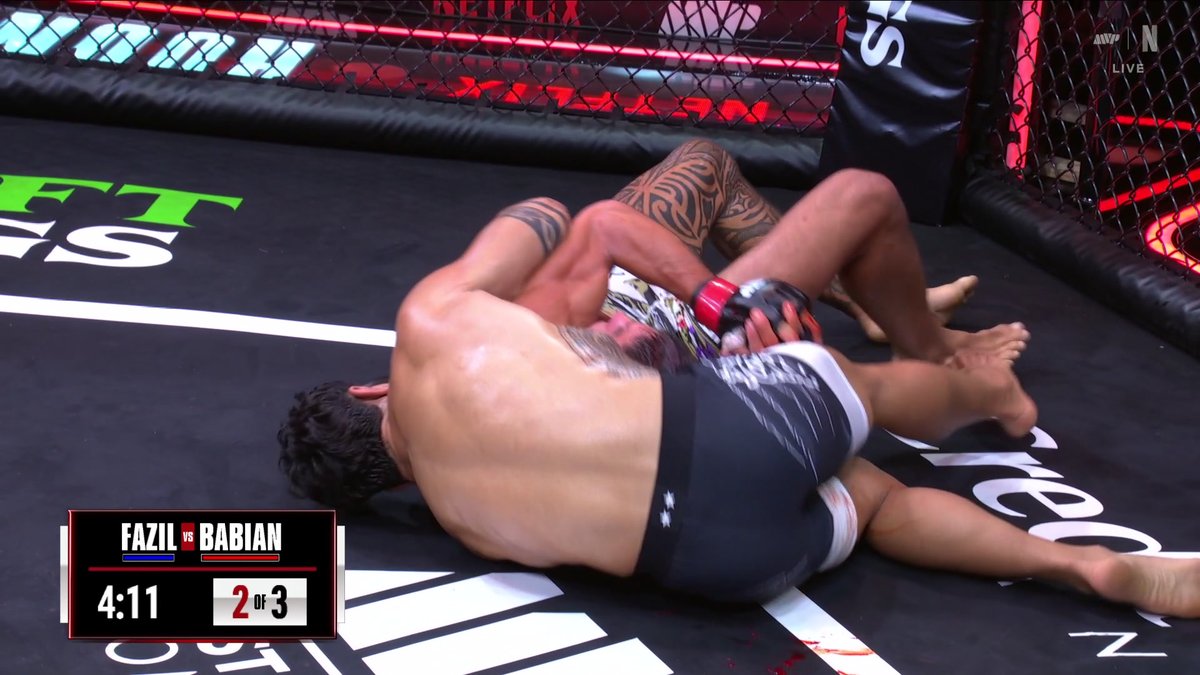 JUST LIKE THAT 😮‍💨 NAMO FAZIL FINISHES JAKE BABIAN IN ROUND 2 😤 #RouseyCarano LIVE tonight on Netflix 9 PM ET | 6 PM PT