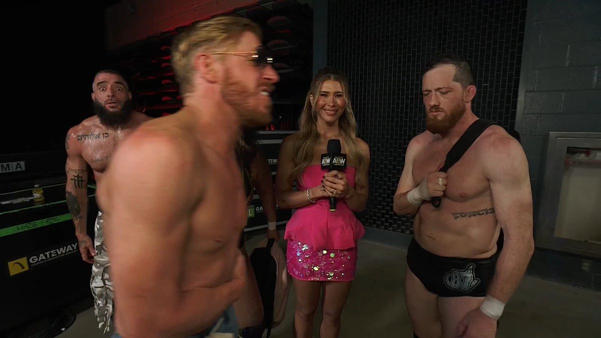 The Conglomeration (Orange Cassidy, Mark Briscoe, Kyle O'Reilly &amp; Willow Nightingale) have no time to rest on their laurels! Onward and upward ... or something! Watch #AEWCollision LIVE on TNT + HBO Max