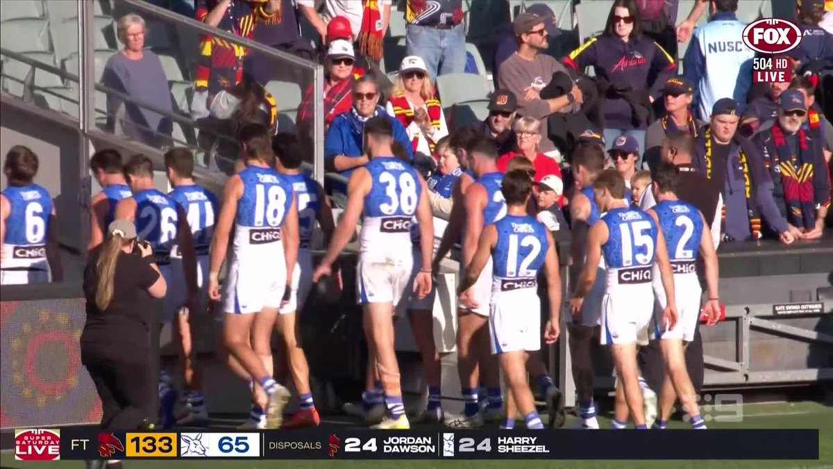 "You've been telling me for weeks that North's on the right track, are you standing by that?" Damo questions Nath over North Melbourne after their 'diabolical' showing against Adelaide. #9AFLSFS | Watch on 9 &amp; 9Now 🖥️