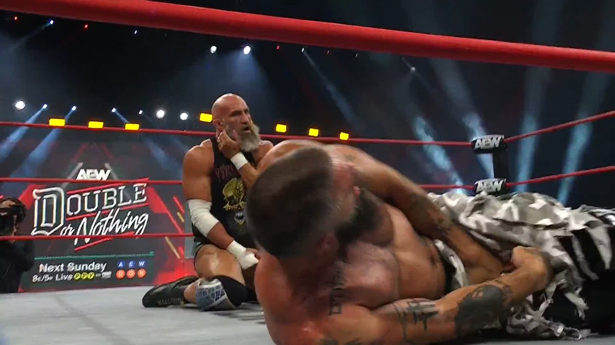No waiting until #AEWDynamite! The fight has erupted and mayhem is taking over right now! Watch #AEWCollision LIVE on TNT + HBO Max