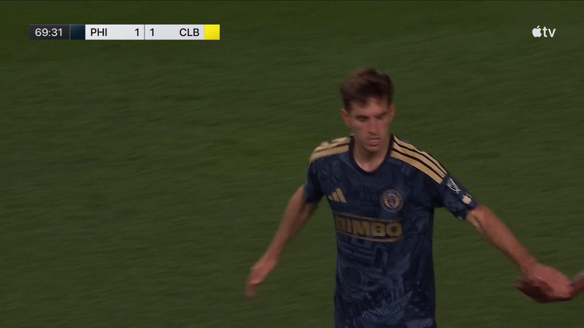 Across the face and Milan Iloski puts it away 🎯 Philadelphia Union equalize!
