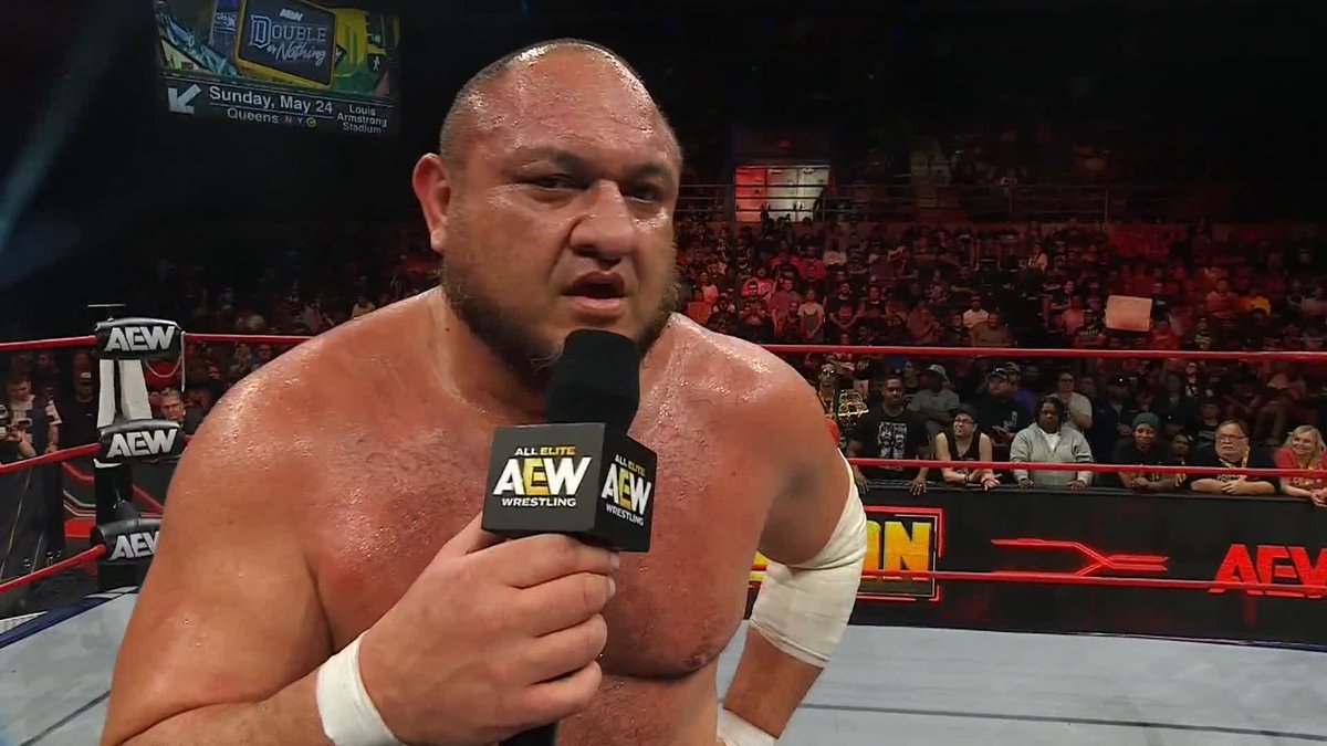 .Samoa Joe continues to haunt Will Ospreay • ウィル・オスプレイ ahead of their Owen Hart Foundation Tournament quarterfinal match at #AEWDoN! Watch #AEWCollision LIVE on TNT + HBO Max