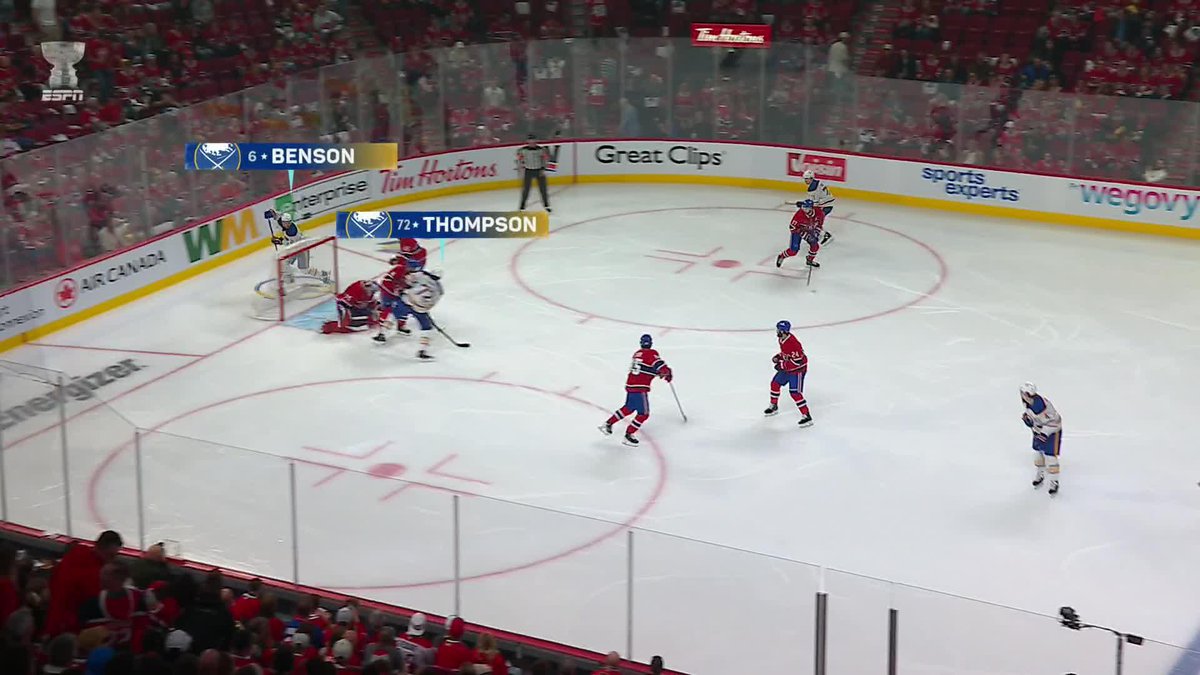 BENSON TIES IT FOR BUFFALO‼️ Game 6 is back to even in the 2nd on ABC 🔥