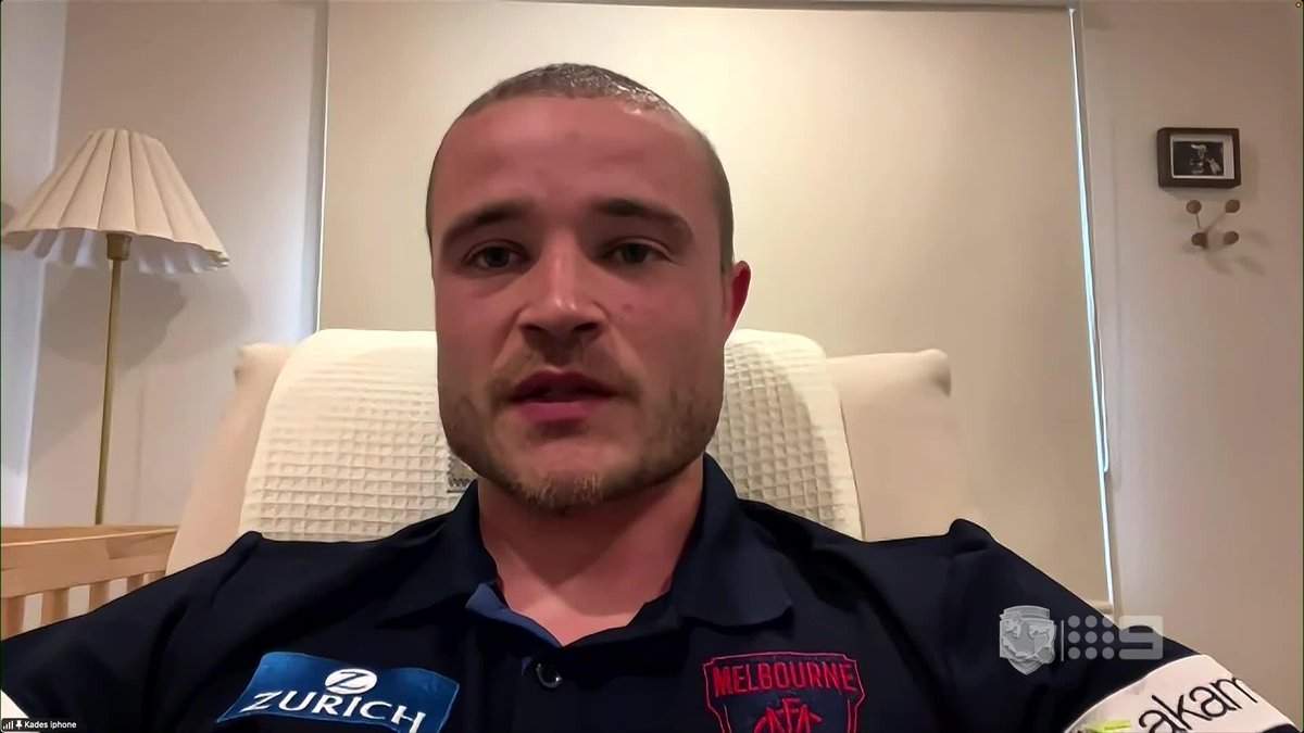 "He said to us the other day, you're a father first, before a footballer... he has a vested interest in your life and your family." How Steven King has impressed Kade Chandler in his first year at Melbourne. #9AFLSFS | Watch on 9 & 9Now 🖥️