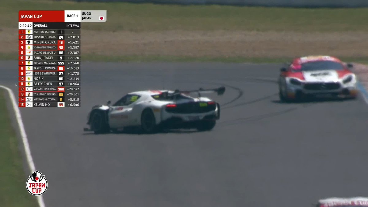 前澤友作選手がスピン🌀 冷静にコースに復帰しP9でリジョイン！ LIVE配信📺 #JapanCup #GT3 #GT4
