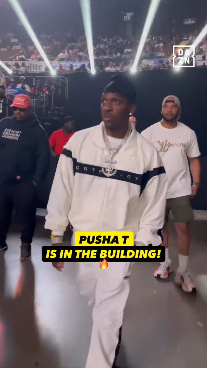 PUSHA T IN THE BUILDING 🎤🔥 #DavisAlbright2 | Live NOW on DAZN