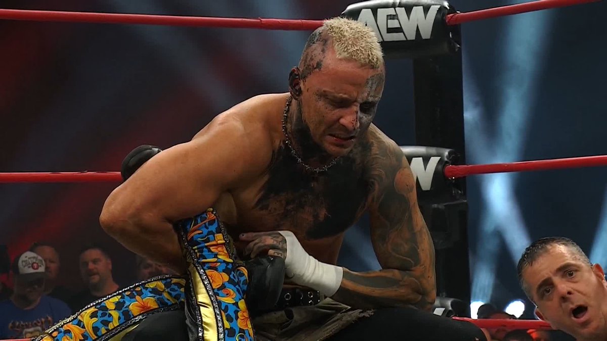 Darby Allin is tired. Darby Allin’s body is breaking down, falling apart. 2 World title defenses every week and he's feeling the fatigue as the Fighting Champ. PROPER STORYTELLING.