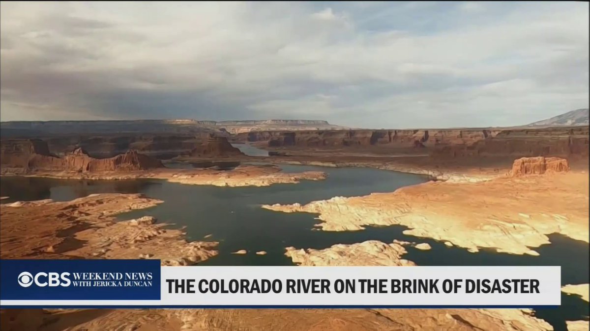 More than 40 million people rely on the Colorado River for water and many in the West take it for granted. But the Colorado River is on the brink of disaster and those who rely on it could face new restrictions as the river continues to shrink. CBS News’ Jonathan Vigliotti 🐋 has more.