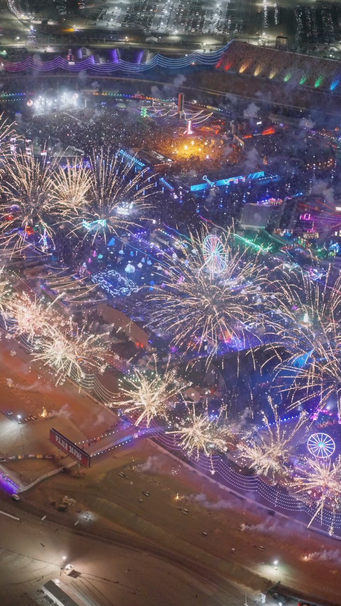 The iconic EDC Las Vegas fireworks transform the desert sky each night 🎆✨ Surrounded by music, lights &amp; electrifying energy across the festival, it’s one of the most unforgettable &amp; anticipated moments of the entire weekend! 🎶⚡ #EDCLV2026