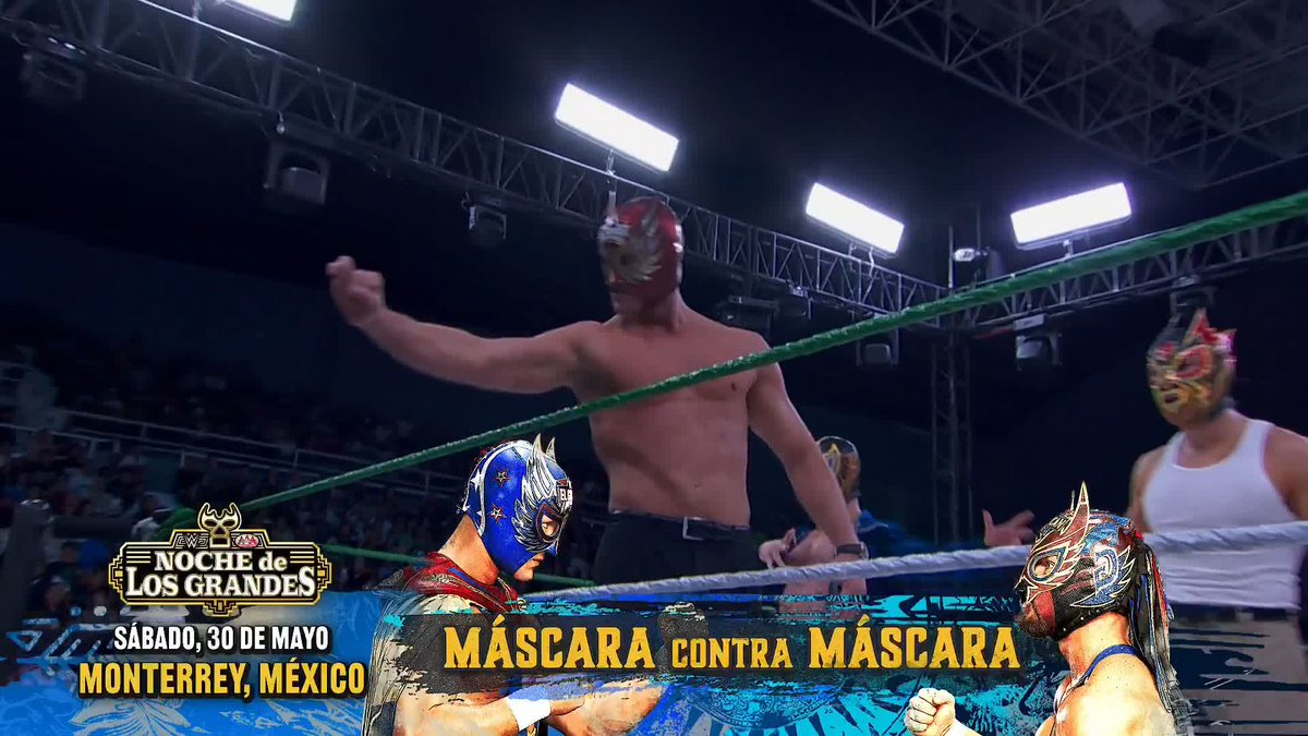 ANOTHER CRAZY ENDING TO AAA! 🔥🔥🔥 The crowd comes alive for El Grande Americano as he stops the Original El Grande Americano and the Creed Brothers from unmasking Bravo!