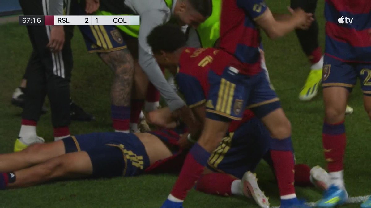 Sergi Solans with a THUNDEROUS header to give Real Salt Lake the lead! 🔥