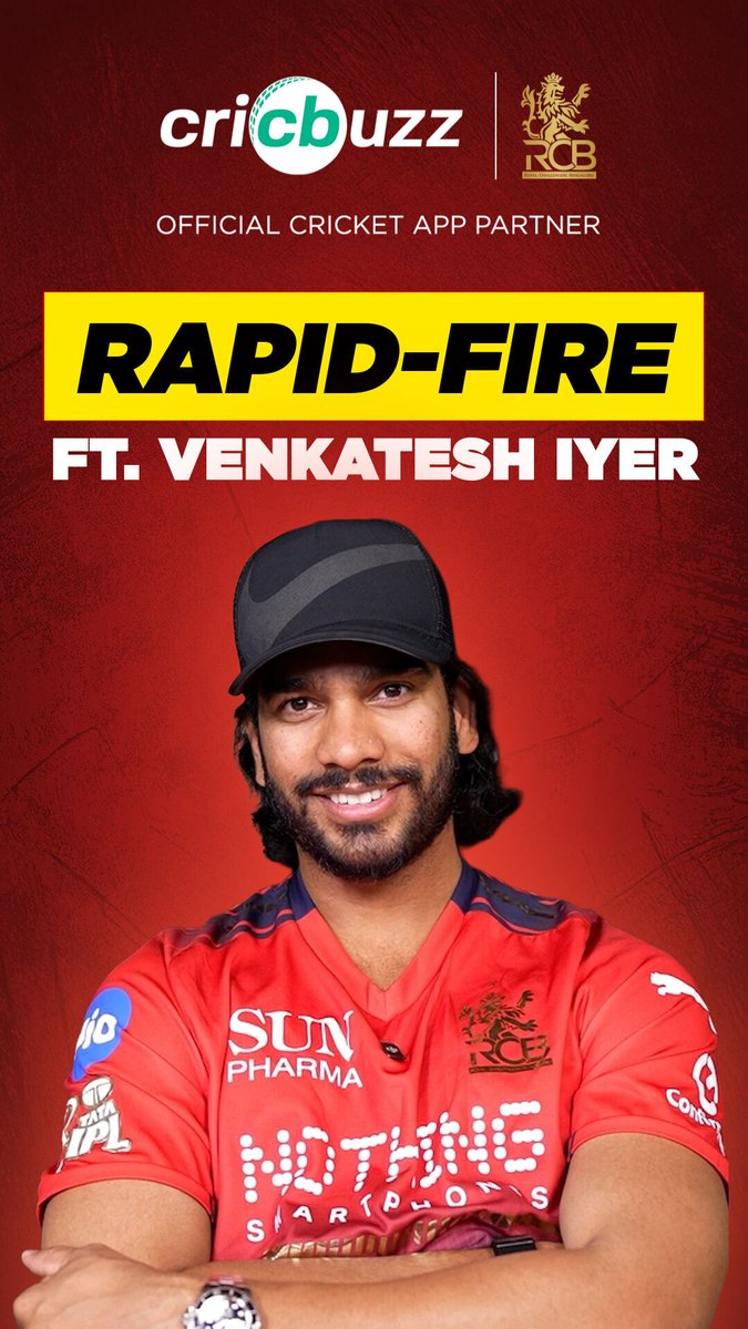 Rapid fire with Venkatesh Iyer 🔥 Best captain he’s played under in the league? 🧢 Best bowler he’s faced in the league? 🏏 Watch Now! 📲