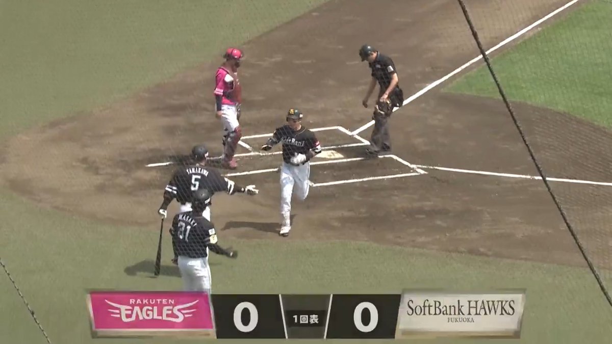 このカード2本目の本塁打🌰 福岡ソフトバンク 栗原陵矢 選手の第12号先制2ランホームラン🌈 👇ライブ配信・見逃し配信を見る