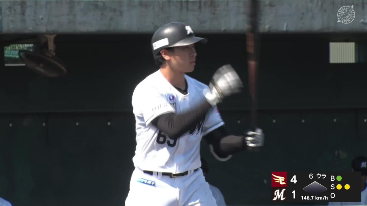 高卒ルーキーの打球じゃない 岡村了樹 ファーム第３号は 逆方向へのソロホームラン！ ⚾ロッテ×楽天（ファーム） #イージースポーツ #chibalotte #だったらDAZN