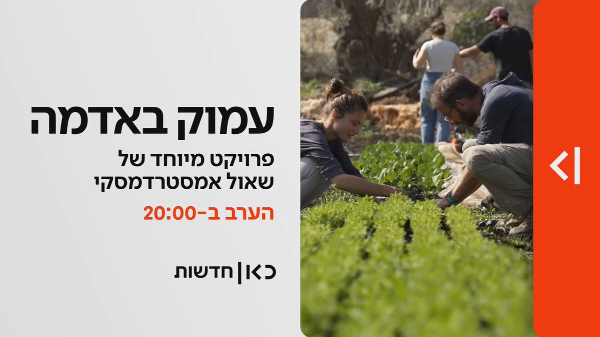 הערב ב-20:00 במהדורת כאן חדשות | הקרב מול הייבוא, המחסור באנשי אדמה - והאם בכלל צריך חקלאות ישראלית? Shaul Amsterdamski 🤞 בפרויקט מיוחד עם החקלאים שלא מוותרים