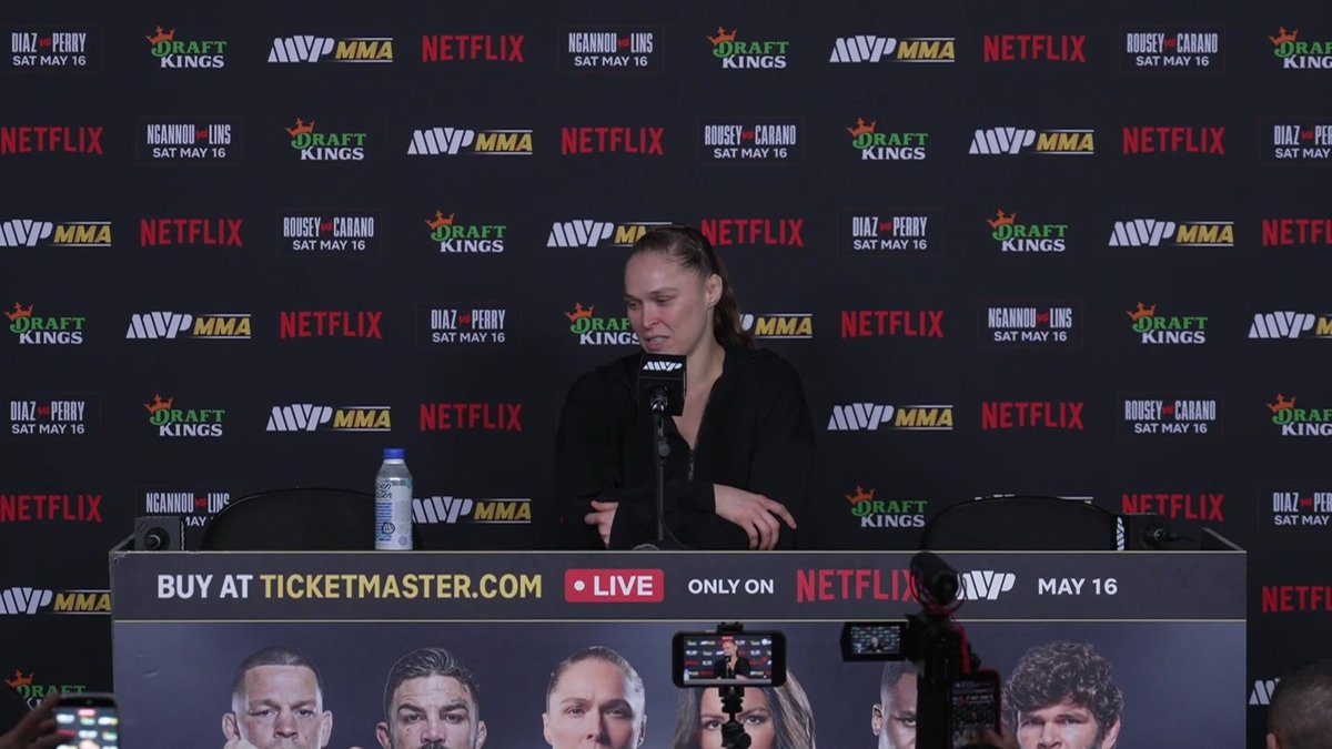 “She’s the only person who could’ve brought me into MMA and the only person who could’ve brought me back.” Ronda Rousey on what Gina Carano means to her ❤️ #RouseyCarano