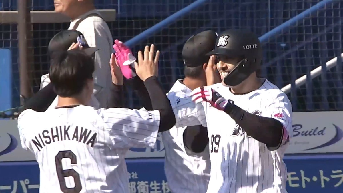 1ヶ月ぶりの一発💪 千葉ロッテ ソト 選手の第3号逆転3ランホームラン🌈 👇ライブ配信・見逃し配信を見る