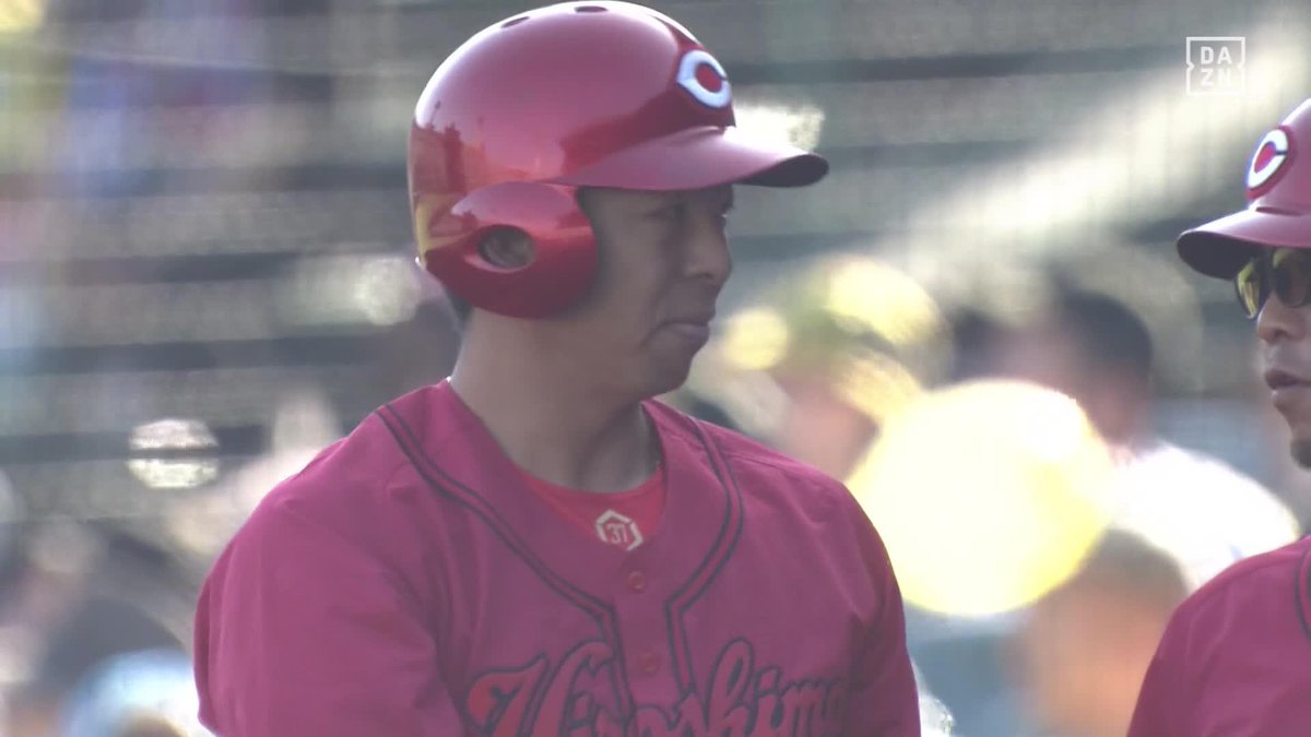 前進守備の内野を越えた 野間峻祥 均衡破る一打 俊足・辰見鴻之介が悠々生還 ⚾️阪神×広島 #carp