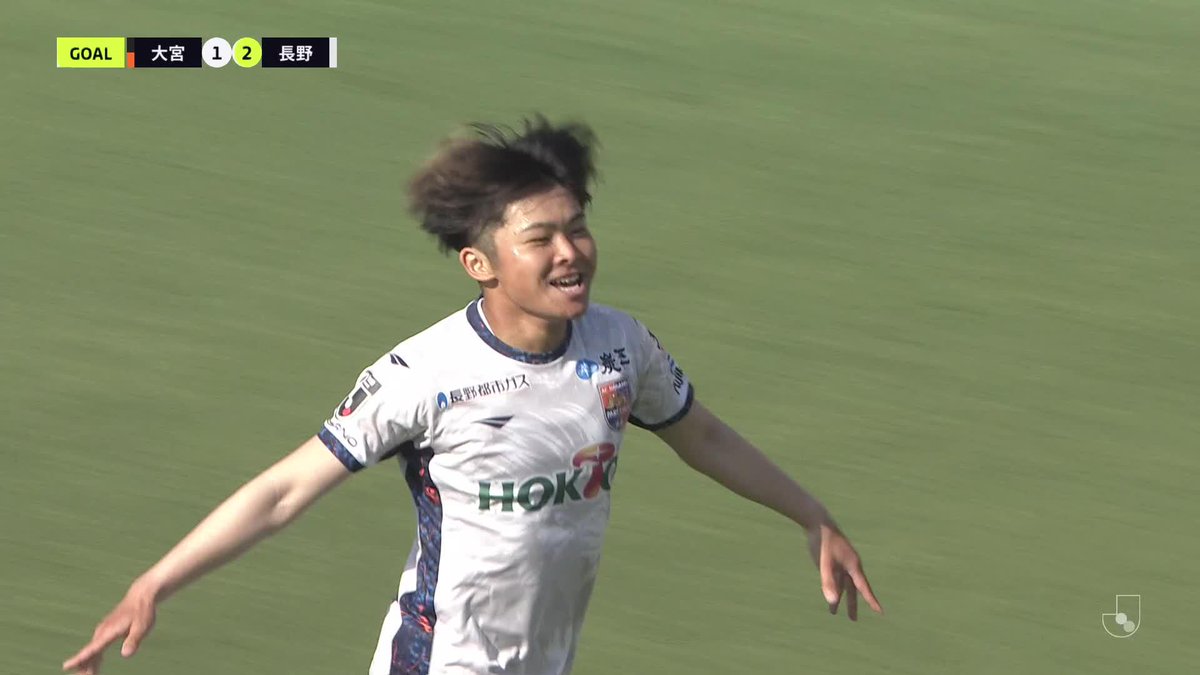 🎦 ゴール動画 🏆 明治安田Ｊ２・Ｊ３百年構想リーグ 地域リーグラウンド 第17節 🆚 大宮vs長野 🔢 1-2 ⌚️ 85分 ⚽️ 樋口 叶（長野） #Ｊリーグ