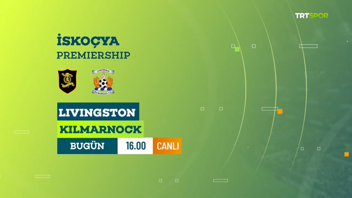 🏆 İskoçya Premiership heyecanı TRT Spor'da yaşanıyor! 👀 Geçtiğimiz hafta aldığı kritik galibiyetle küme düşme play-off'u oynamaktan kurtulan Kilmarnock, lige veda eden Livingston'a konuk oluyor. 🆚 Livingston × Kilmarnock 📅 Bugün ⏱️ 16.00 📺 TRT Spor