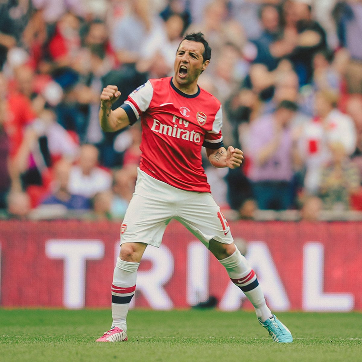A moment of magic on the biggest stage 😮‍💨 On this day in 2014, Santi Cazorla inspired us to FA Cup glory with a stunning free-kick 🎯