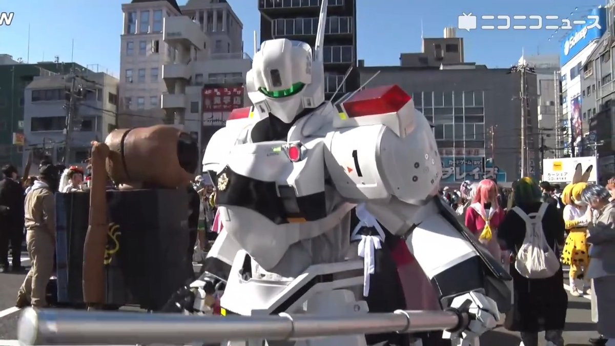「機動警察パトレイバー」イングラムのコスプレが登場！【日本橋ストリートフェスタ2026】 #ストフェス2026 #機動警察パトレイバー
