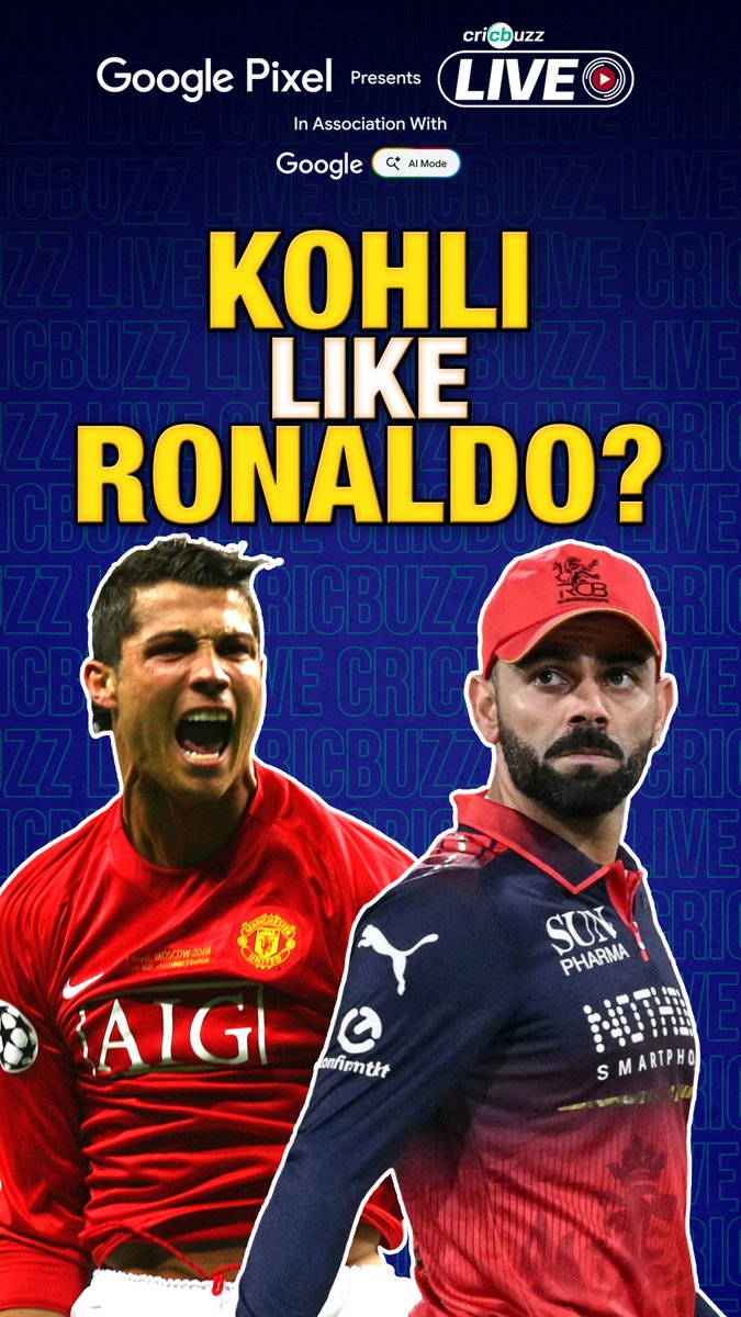 'Virat Kohli is cricket’s Ronaldo' 🐐🤩 Don't miss this from Michael Vaughan &amp; Lisa Sthalekar 🔥 #IPL2026 #PBKSvRCB Google India