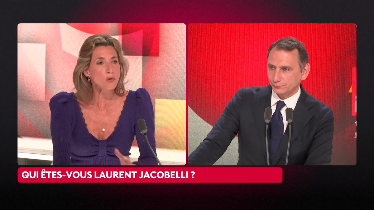 En cas de victoire en 2027, le RN va “privatiser France 2, France Inter, France 5” au cours du quinquennat, affirme le porte-parole du RN Laurent Jacobelli " #QuestionsPol
