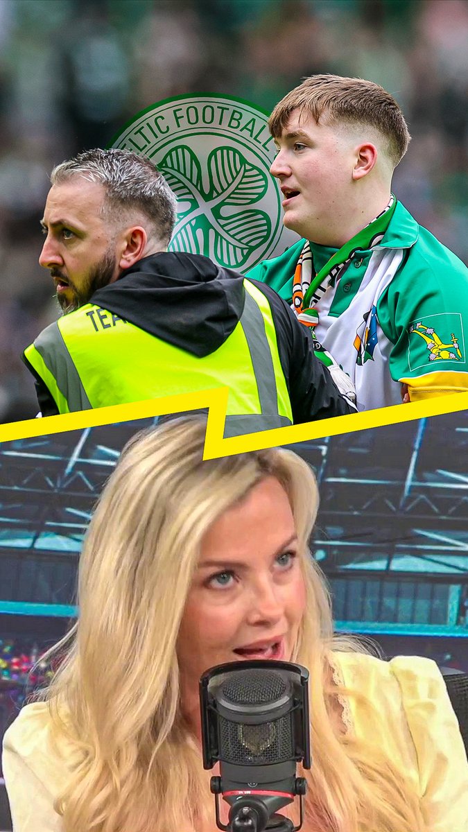 😬 "It's just a minority that takes centre stage!" 🤦‍♂️ "We shouldn't be going near players on the pitch!" Shebahn Aherne slams the Celtic pitch invaders for spoiling a great day for the club
