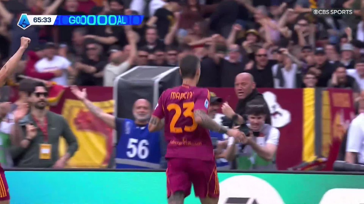 Gianluca Mancini scores his SECOND goal of the game to give Roma a 2-0 lead 😳