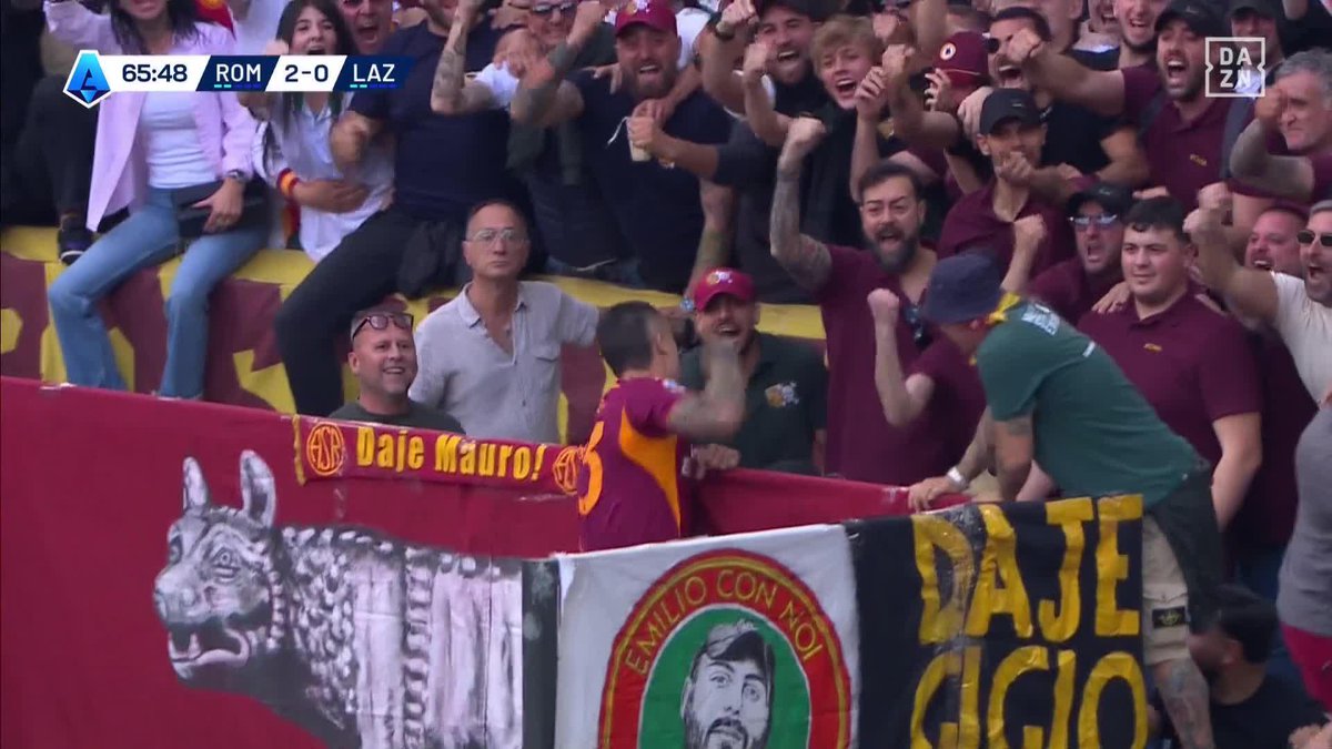 またしてもマンチーニ!! マンチーニがドッピエッタ⚽️⚽️ ディバラのCKに高い打点からズドン💥 🇮🇹セリエA第37節 🆚ローマ×ラツィオ 📺#DAZN ライブ配信中 #セリエA #だったらDAZN