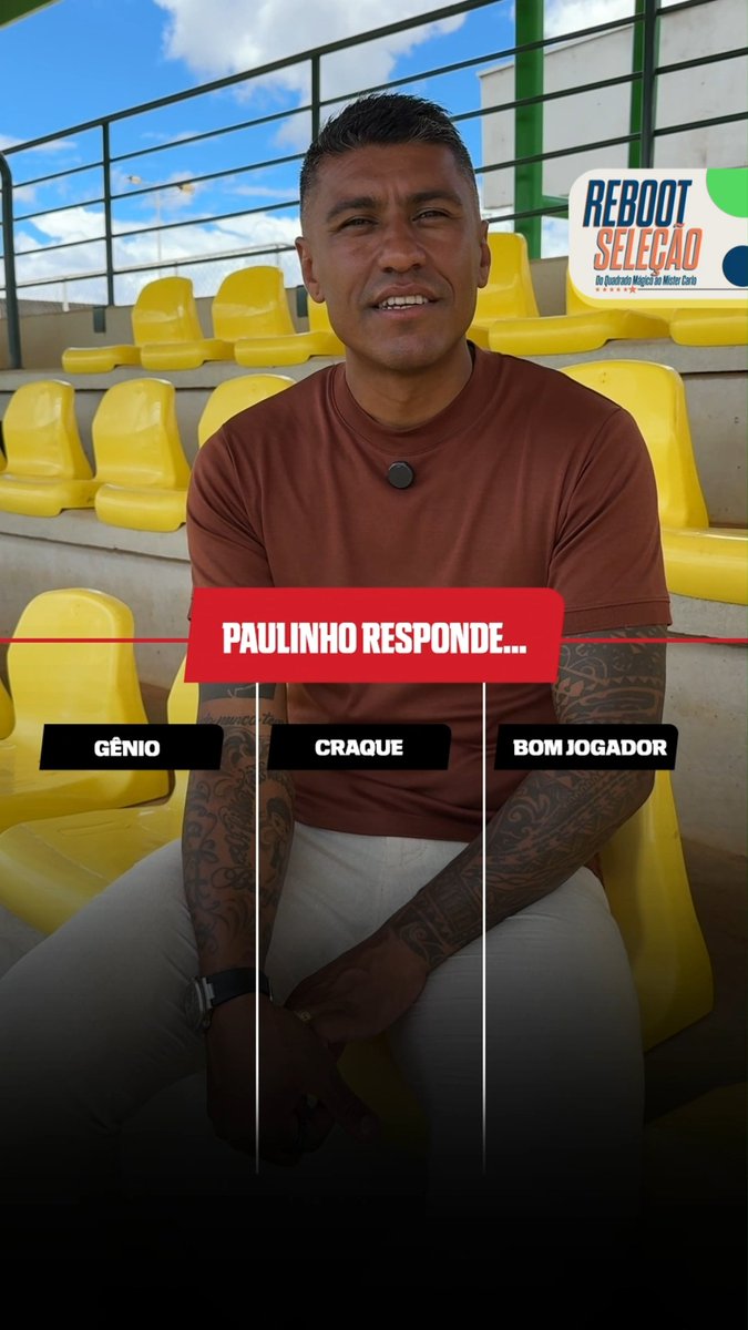 GÊNIO, CRAQUE OU BOM JOGADOR COM... PAULINHO! ⭐👀 Assista à minissérie 'REBOOT SELEÇÃO: Do Quadrado Mágico ao Mister Carlo' a partir de 23 de maio na ESPN pelo Plano Premium do #DisneyPlus #ESPN2026 #SeleçãoBrasileira #Brasil
