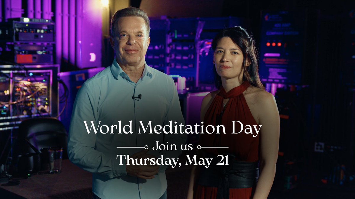 Experience Dr Joe’s brand-new 15-min. guided meditation with music by Mei-lan – “Universal Heart, Universal Mind” – anytime, all day, on Thurs., May 21. Registration is free and open to all. Save your spot at