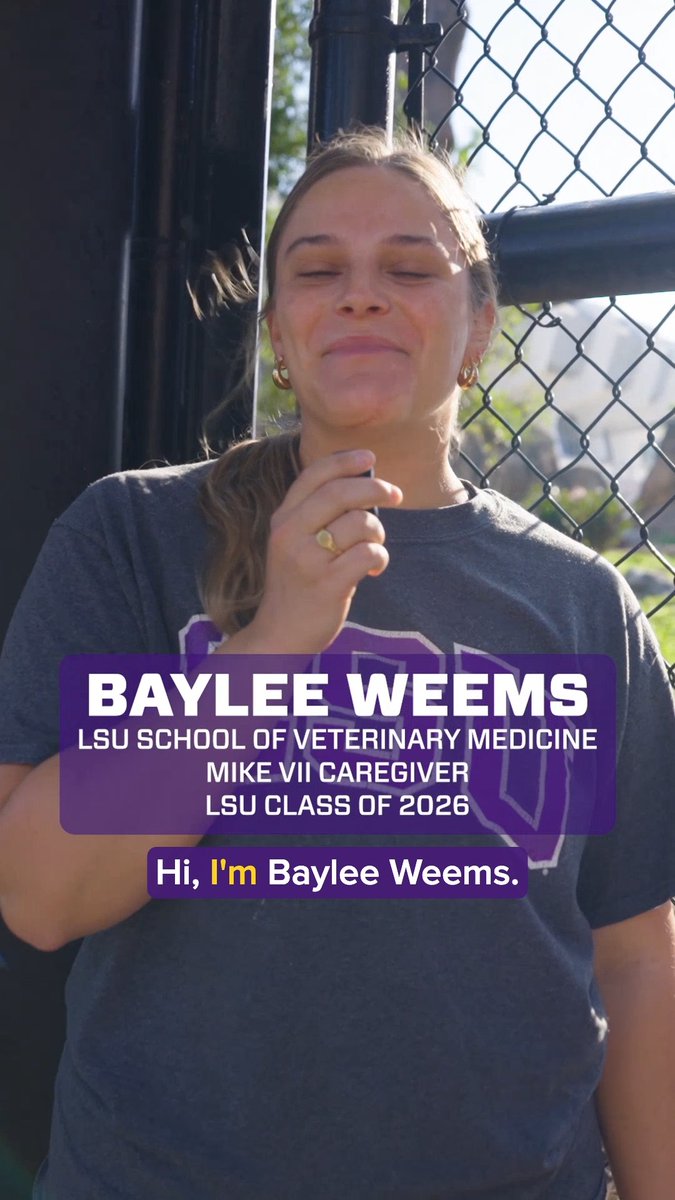 This spring, one of Mike the Tiger's caretakers Baylee Weems graduates from LSU reflecting on the unforgettable bond she built with Mike, the memories she’ll carry forever and the experience that changed her life. 💜💛