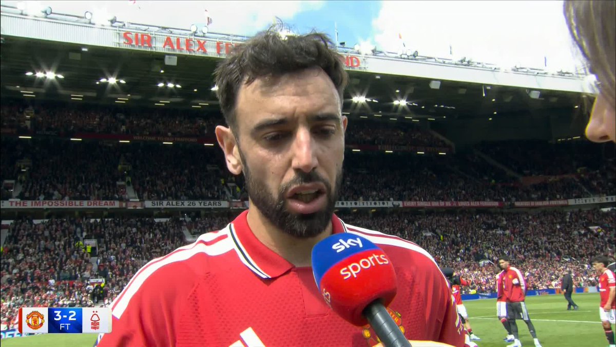 "They've been trying everything they can to score from my passes!" Bruno Fernandes reacts to equalling the Premier League assist record! 👏