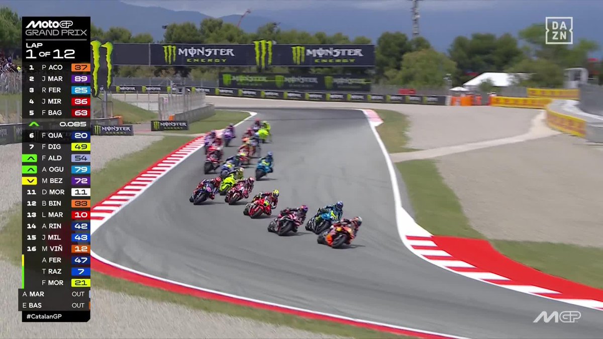 Fabio Di Giannantonio manda en Barcelona 💥 Final de locura con caída de Pedro Acosta❌ #MotoGP #CatalanGP