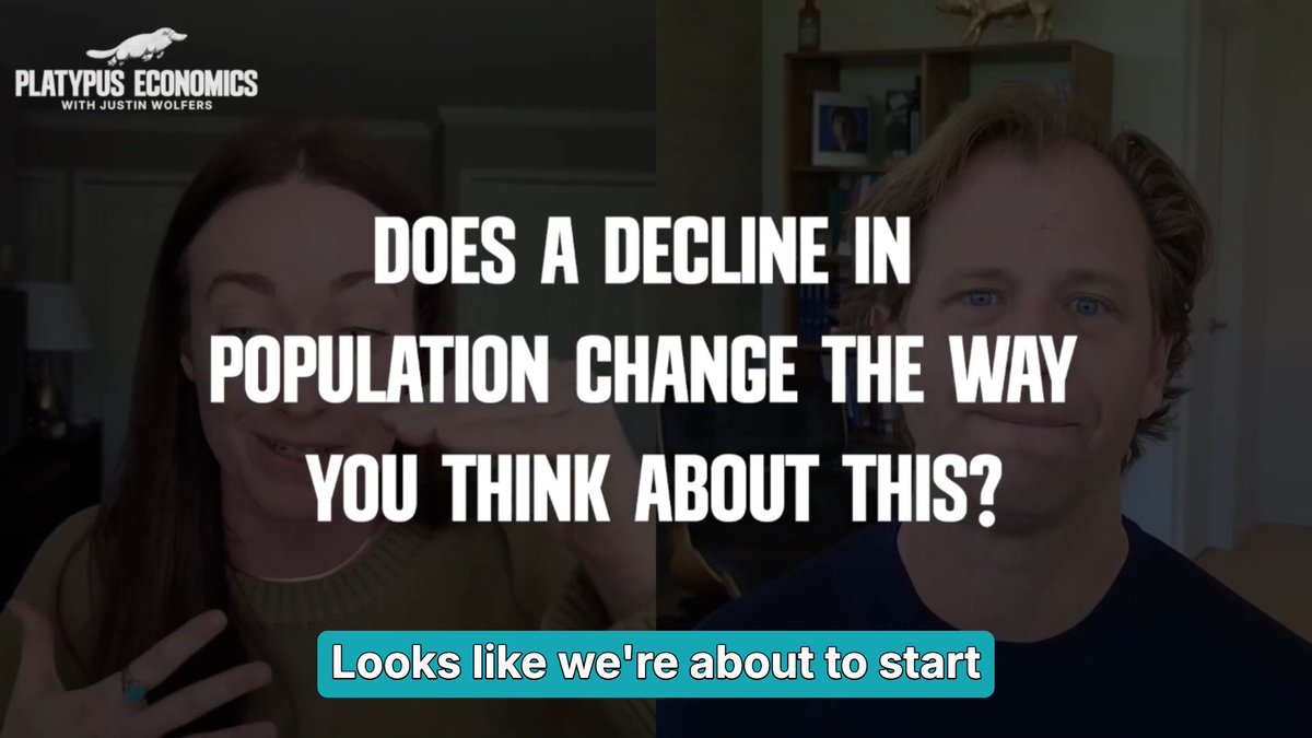 "If we don't have immigration and population growth, the number of people who can pay off that debt just went down." That's the key mechanism.